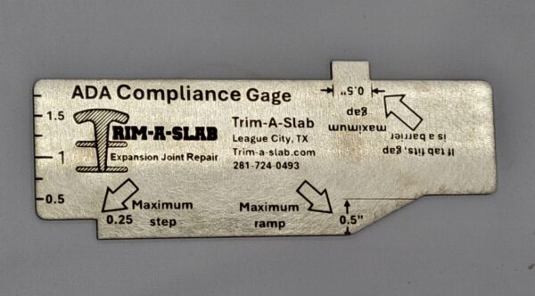 ADA Compliance Gauge - Trim-A-Slab
